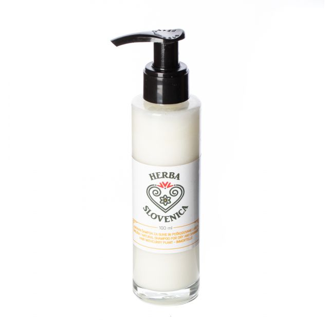 Naravni šampon za suhe in poškodovane lase s smiljem