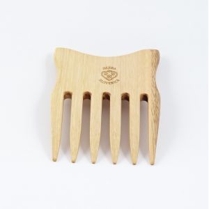 Wooden comb for curly hair without handle